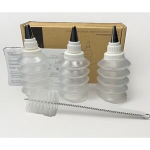 Pampered Chef Easy Accent Decorator Bottle Set #1585 NIB